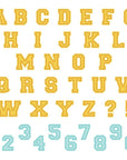 Honey Bee Stamps - Honey Cuts - Varsity Letters Alphabet-ScrapbookPal