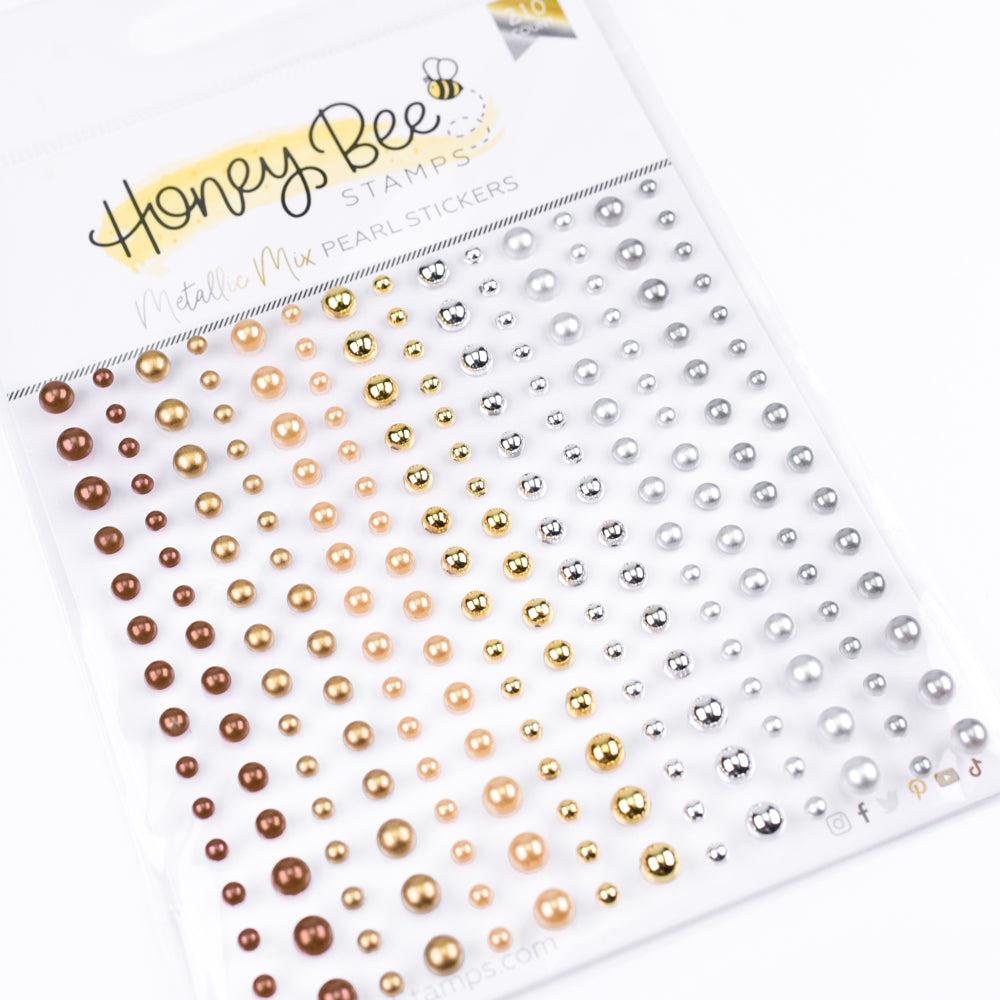 Honey Bee Stamps - Pearl Stickers - Metallic Mix Pearls-ScrapbookPal