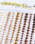 Honey Bee Stamps - Pearl Stickers - Warm Pearls-ScrapbookPal
