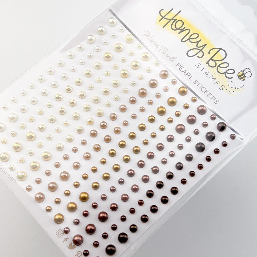 Honey Bee Stamps - Pearl Stickers - Warm Pearls-ScrapbookPal