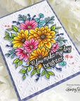 Honey Bee Stamps - Stencils - Daisy Layers Bouquet-ScrapbookPal