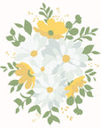 Honey Bee Stamps - Stencils - Daisy Layers Bouquet-ScrapbookPal