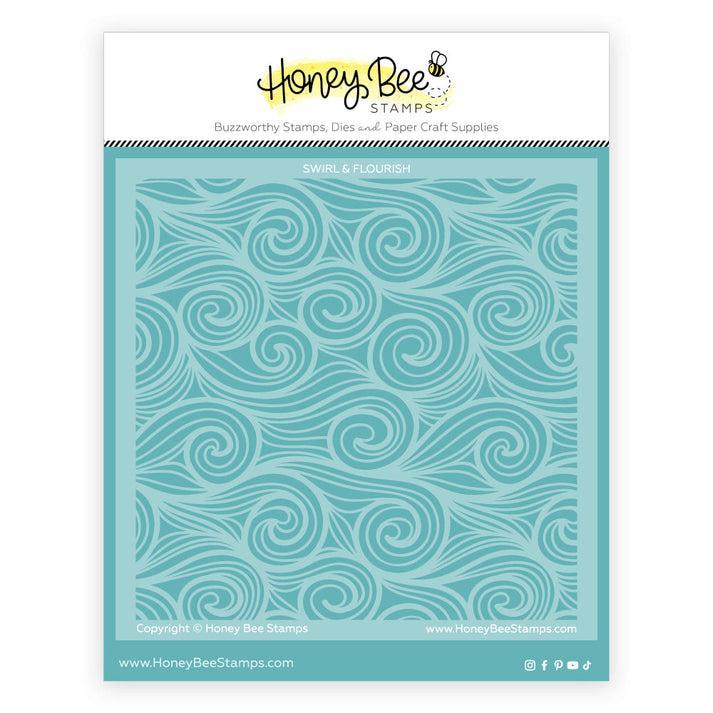 Honey Bee Stamps - Stencils - Swirl & Flourish-ScrapbookPal