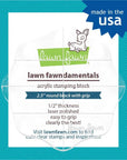 Lawn Fawn - Acrylic Block 2.5" Round with 8 Grips-ScrapbookPal