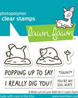 Lawn Fawn - Clear Stamps - A Mole Lot of Love Add-On-ScrapbookPal