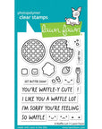 Lawn Fawn - Clear Stamps - A Waffle Lot-ScrapbookPal