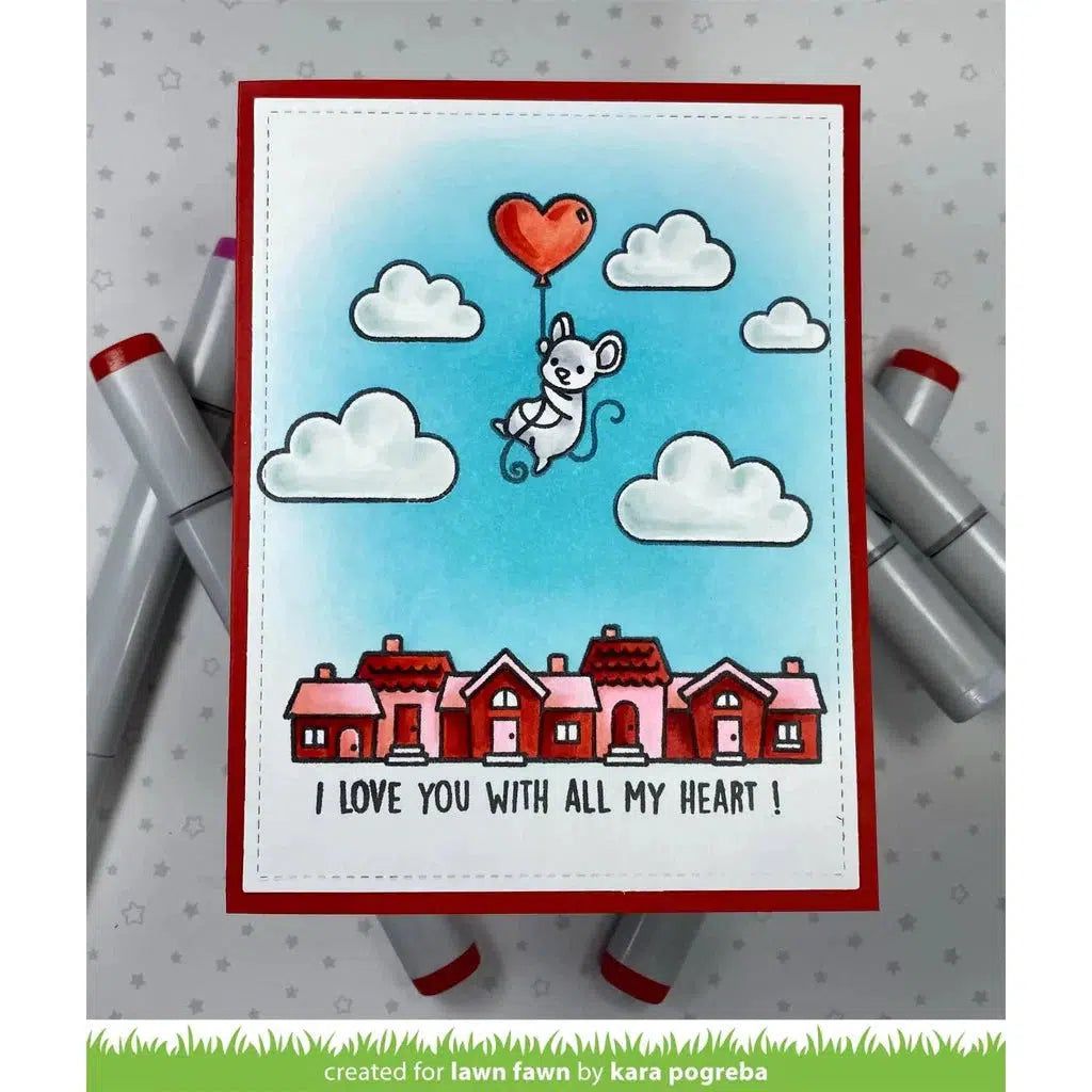 Lawn Fawn - Clear Stamps - All My Heart-ScrapbookPal
