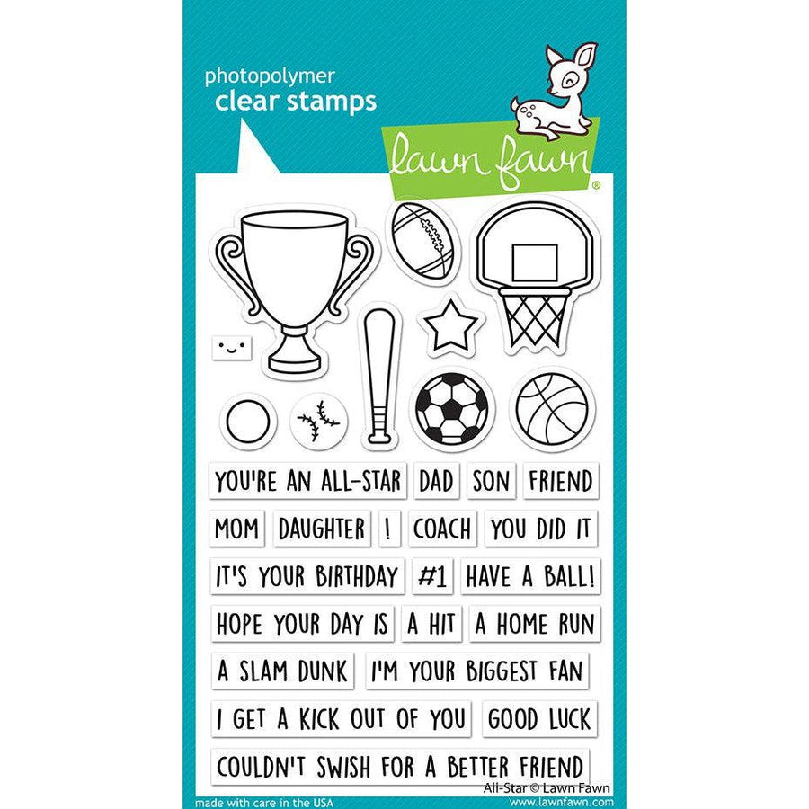 Lawn Fawn - Clear Stamps - All-Star-ScrapbookPal