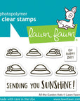Lawn Fawn - Clear Stamps - All The Garden Hats-ScrapbookPal