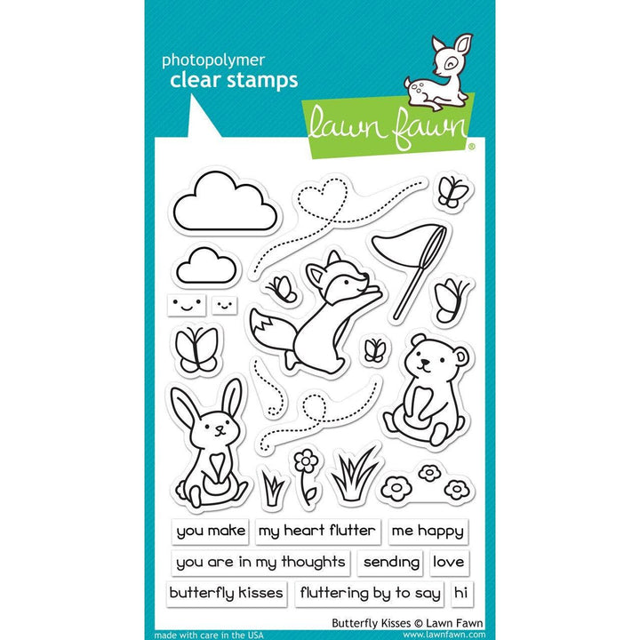 Lawn Fawn - Clear Stamps - Butterfly Kisses-ScrapbookPal