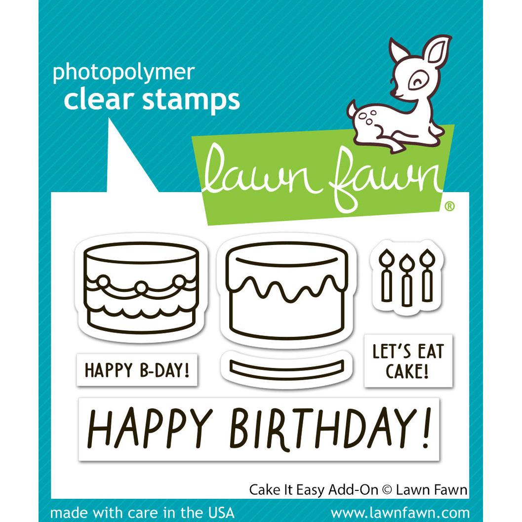 Lawn Fawn - Clear Stamps - Cake It Easy Add-On-ScrapbookPal
