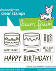 Lawn Fawn - Clear Stamps - Cake It Easy Add-On-ScrapbookPal