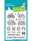 Lawn Fawn - Clear Stamps - Car Critters Road Trip Add-On-ScrapbookPal