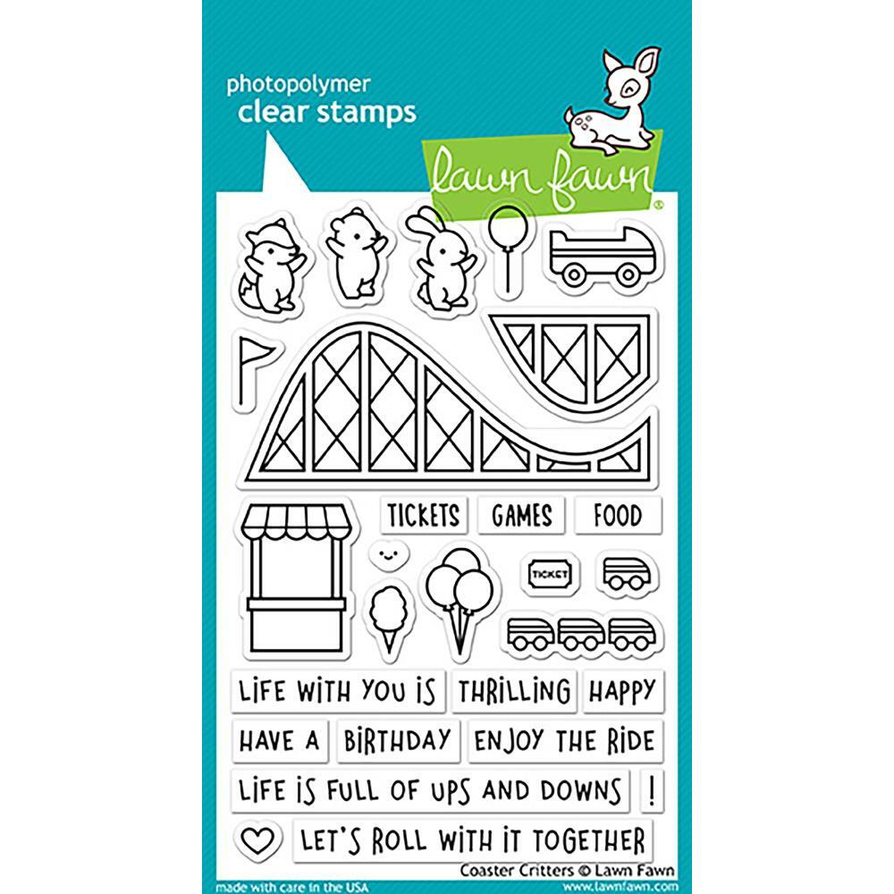 Lawn Fawn - Clear Stamps - Coaster Critters-ScrapbookPal