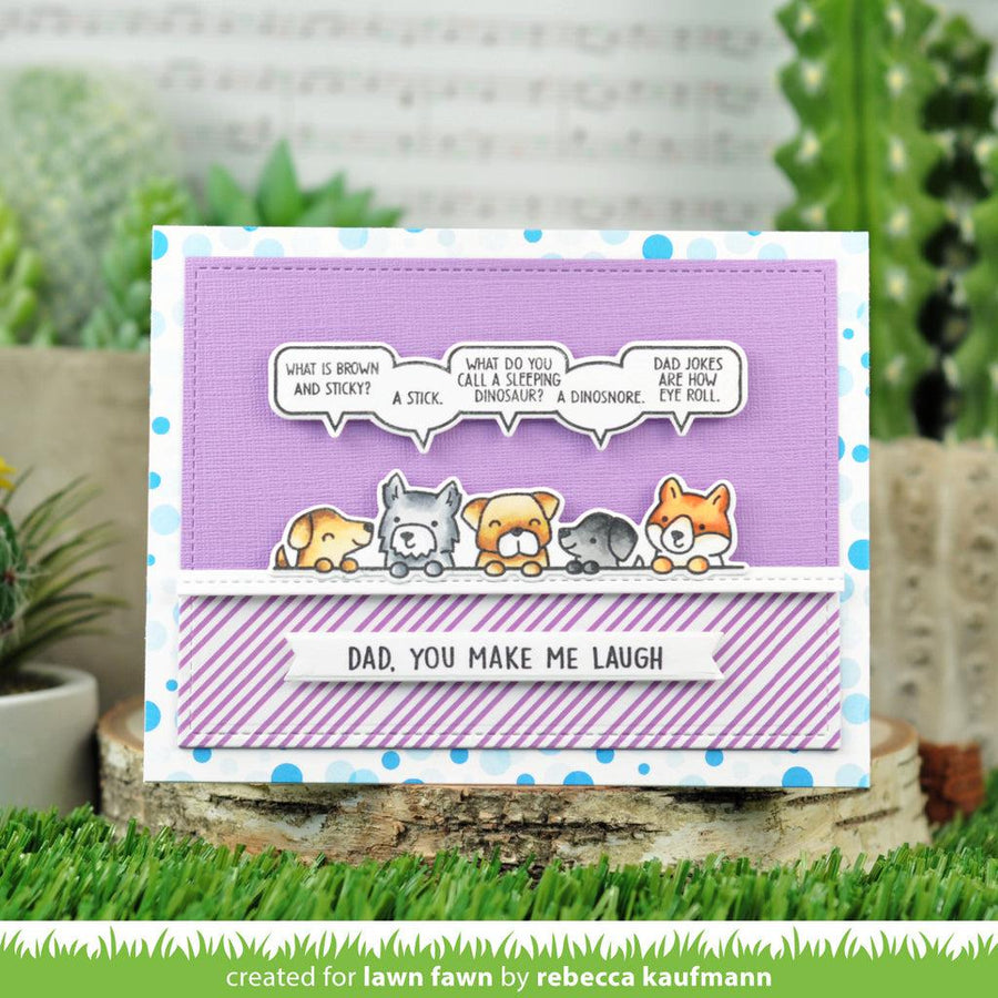 Lawn Fawn - Clear Stamps - Dad Jokes-ScrapbookPal