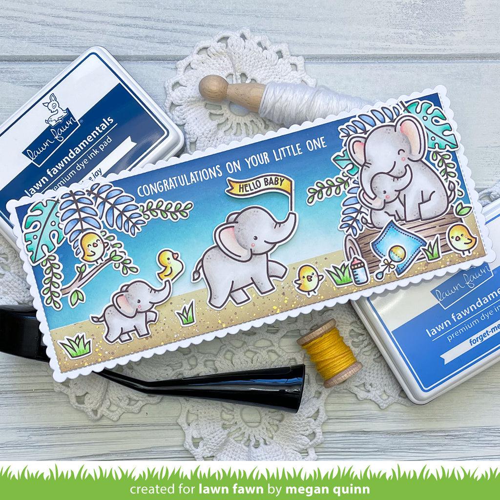 Lawn Fawn - Clear Stamps - Elephant Parade-ScrapbookPal