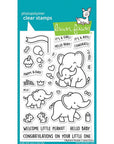 Lawn Fawn - Clear Stamps - Elephant Parade-ScrapbookPal