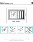Lawn Fawn - Clear Stamps - Flappy Holiday-ScrapbookPal