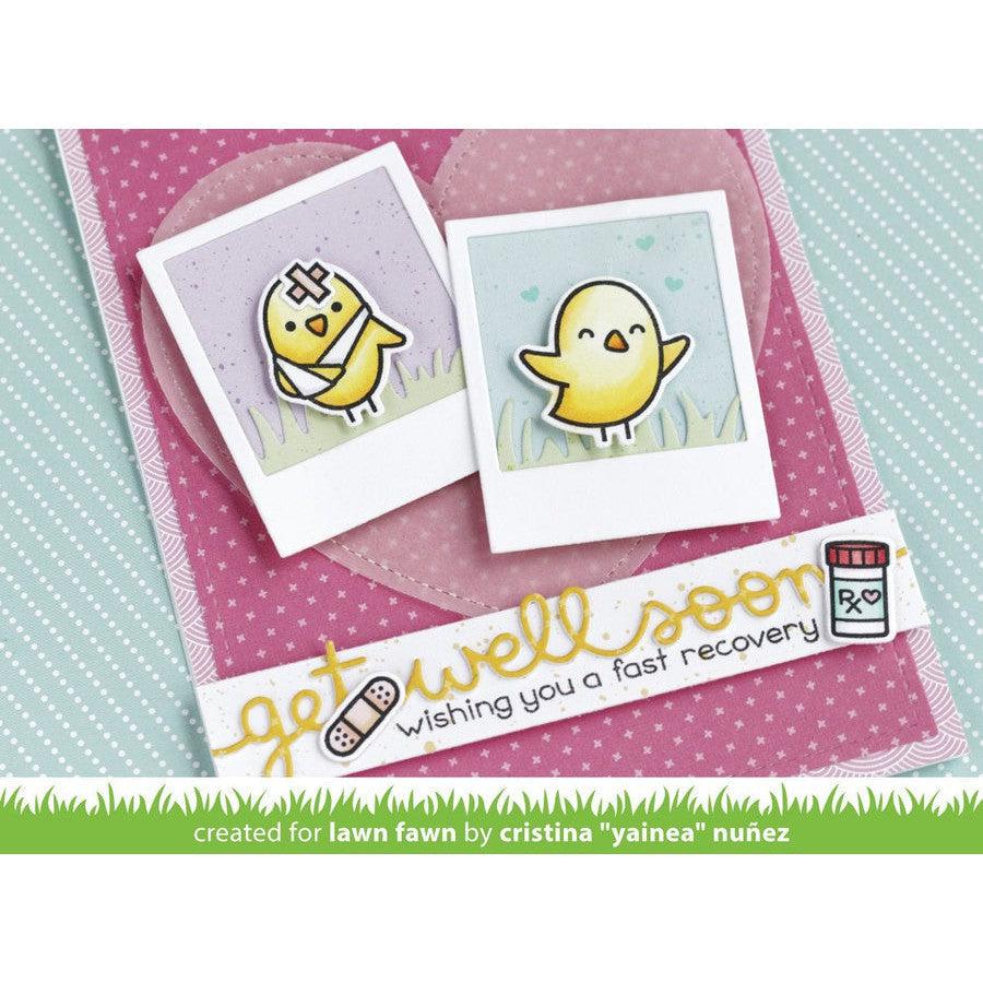 Lawn Fawn - Clear Stamps - Get Well Before 'n Afters-ScrapbookPal