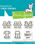 Lawn Fawn - Clear Stamps - Gingerbread House Add-On-ScrapbookPal