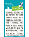 Lawn Fawn - Clear Stamps - Henry's Build-A-Sentiment: Butterfly-ScrapbookPal