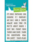Lawn Fawn - Clear Stamps - Henry's Build-A-Sentiment: Dog-ScrapbookPal