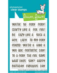 Lawn Fawn - Clear Stamps - Henry's Build-A-Sentiment: Fox-ScrapbookPal
