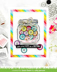 Lawn Fawn - Clear Stamps - How You Bean? Buttons Add-On-ScrapbookPal