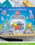 Lawn Fawn - Clear Stamps - How You Bean? Seashell Add-On-ScrapbookPal