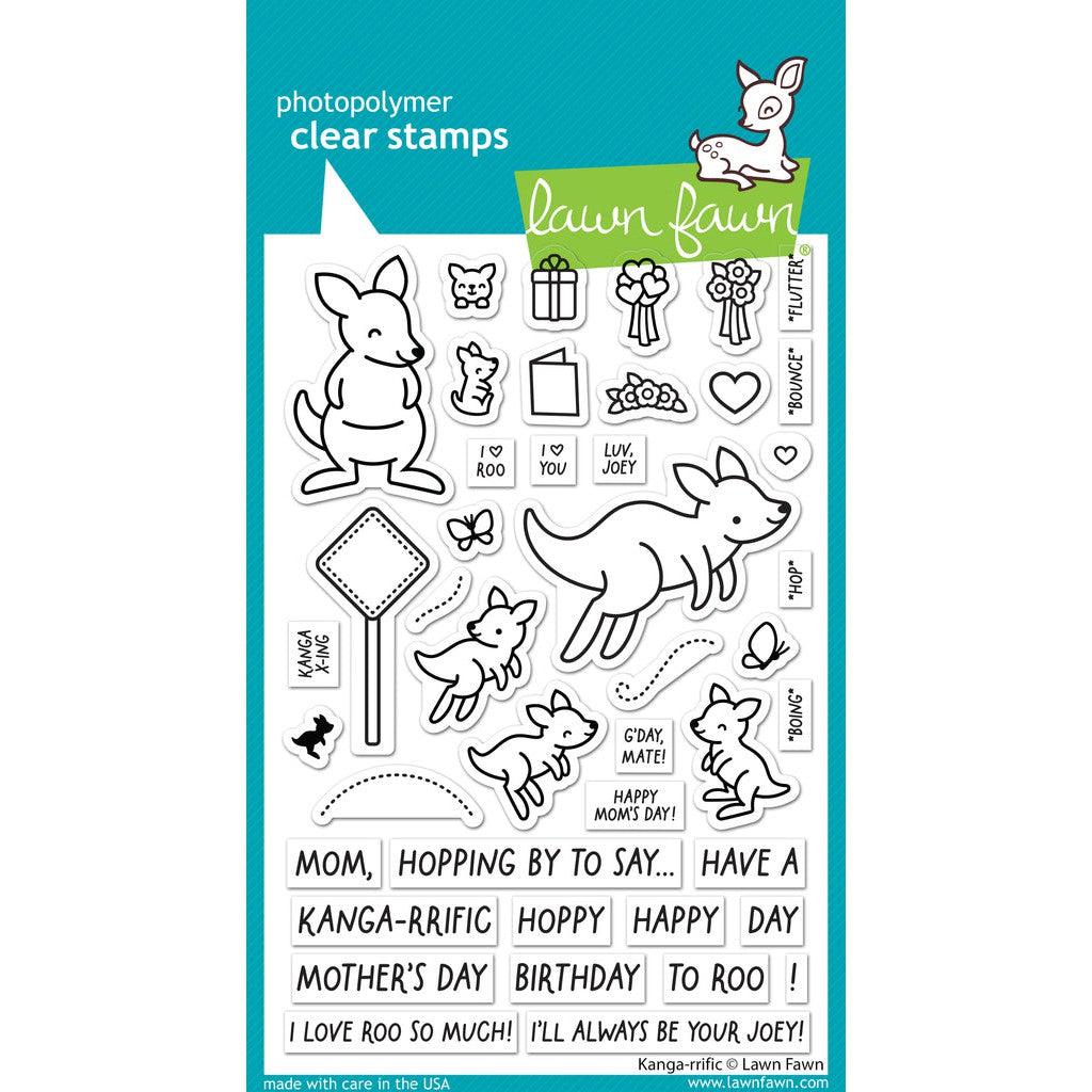 Lawn Fawn - Clear Stamps - Kanga-Rrific-ScrapbookPal
