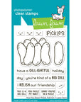 Lawn Fawn - Clear Stamps, Lawn Cuts & Coloring Stencils - How You Bean? Pickle Add-on-ScrapbookPal