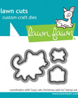 Lawn Fawn - Clear Stamps, Lawn Cuts & Coloring Stencils - Cozy Cats Christmas Add-on-ScrapbookPal