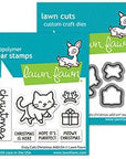 Lawn Fawn - Clear Stamps & Lawn Cuts - Cozy Cats Christmas Add-on-ScrapbookPal