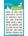 Lawn Fawn - Clear Stamps & Lawn Cuts - Henry's Build-A-Sentiment: Fox + Build-A-Fox-ScrapbookPal