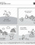 Lawn Fawn - Clear Stamps - Let's Go Nuts-ScrapbookPal