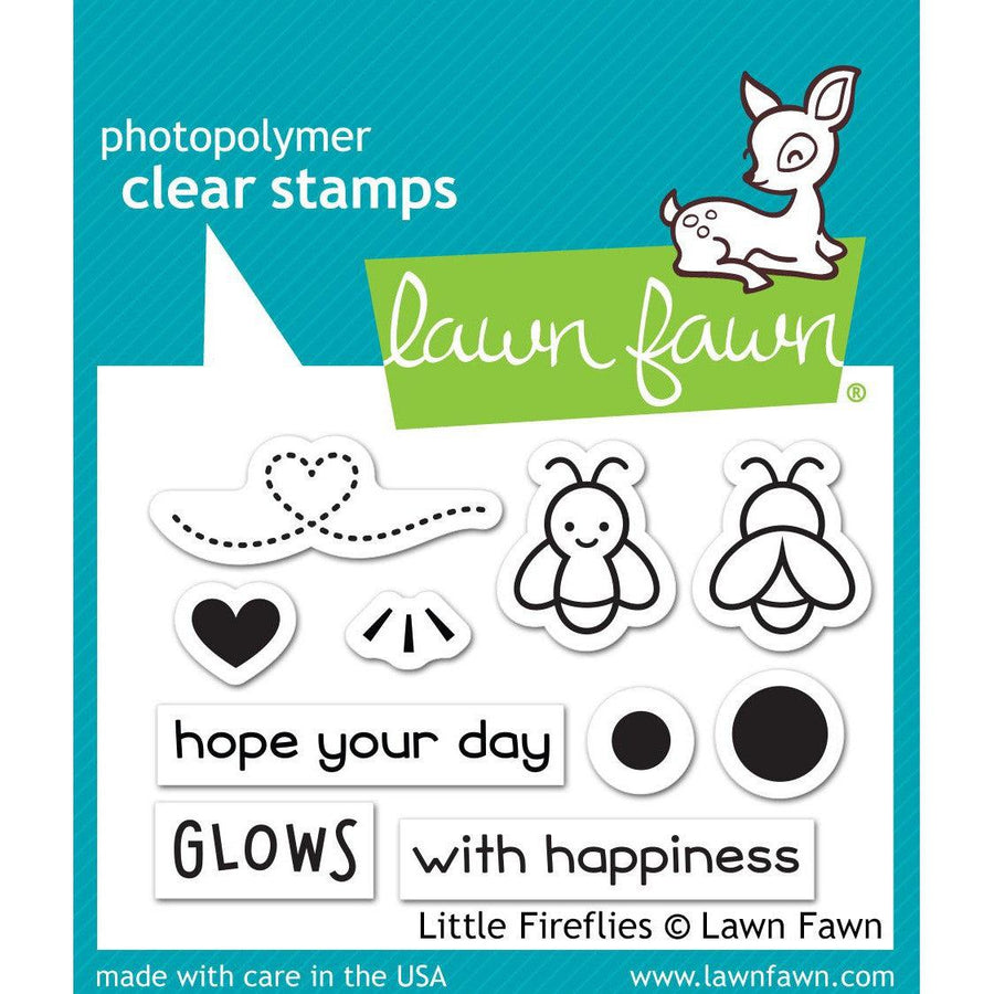 Lawn Fawn - Clear Stamps - Little Fireflies-ScrapbookPal