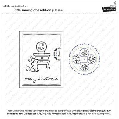 Lawn Fawn - Clear Stamps - Little Snow Globe Add-On-ScrapbookPal