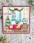 Lawn Fawn - Clear Stamps - Little Snow Globe: Dog-ScrapbookPal