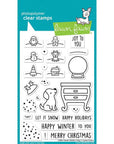 Lawn Fawn - Clear Stamps - Little Snow Globe: Dog-ScrapbookPal
