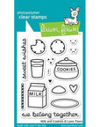 Lawn Fawn - Clear Stamps - Milk and Cookies-ScrapbookPal