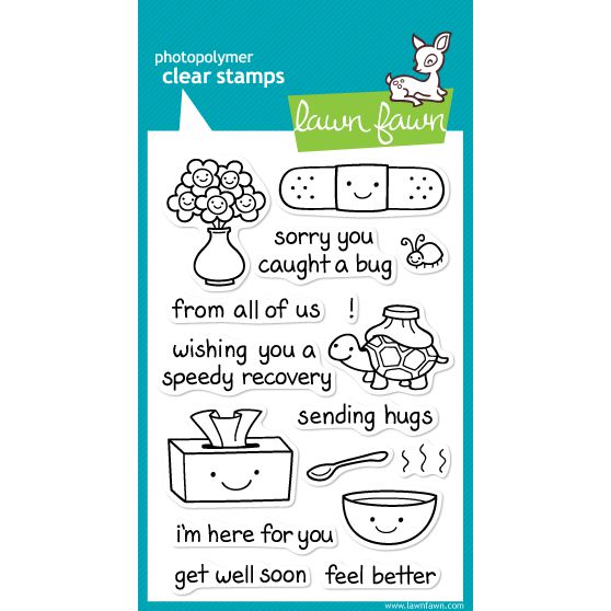 Lawn Fawn - Clear Stamps - On the Mend-ScrapbookPal