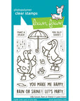 Lawn Fawn - Clear Stamps - Silly Goose, Rain Or Shine!-ScrapbookPal
