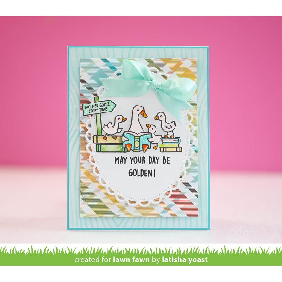 Lawn Fawn - Clear Stamps - Silly Goose! Sentiment Add-on-ScrapbookPal
