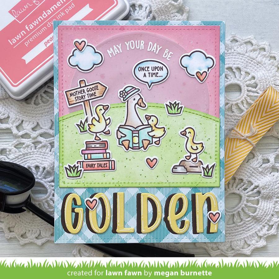 Lawn Fawn - Clear Stamps - Silly Goose! Sentiment Add-on-ScrapbookPal