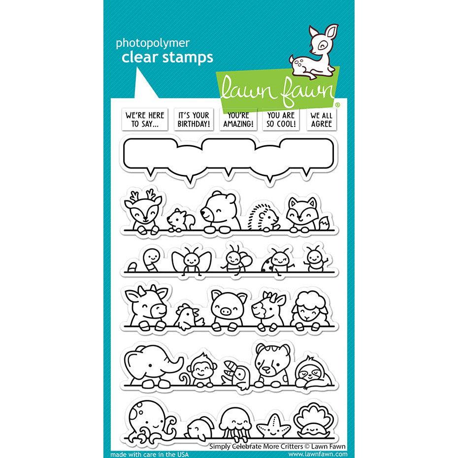 Lawn Fawn - Clear Stamps - Simply Celebrate More Critters-ScrapbookPal