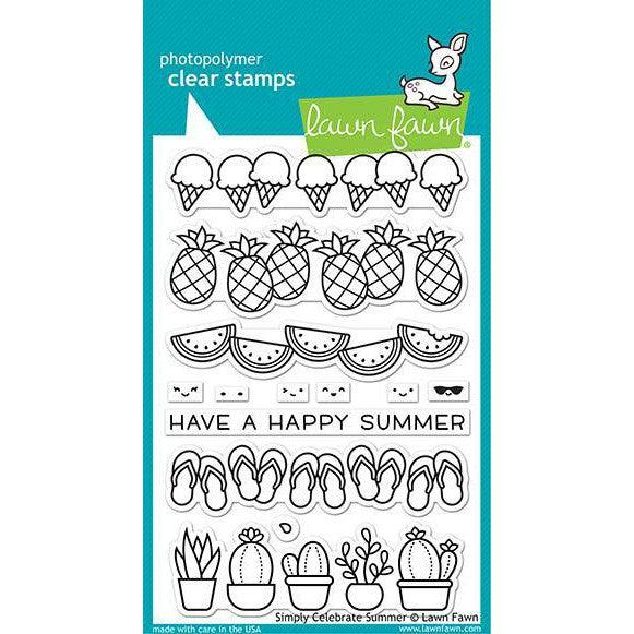 Lawn Fawn - Clear Stamps - Simply Celebrate Summer-ScrapbookPal