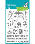 Lawn Fawn - Clear Stamps - Snowball Fight-ScrapbookPal