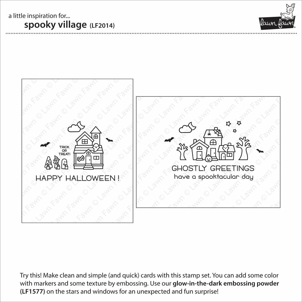 Lawn Fawn - Clear Stamps - Spooky Village-ScrapbookPal