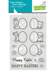 Lawn Fawn - Clear Stamps - Stamp 'n Stencil Easter Eggs-ScrapbookPal