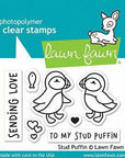 Lawn Fawn - Clear Stamps - Stud Puffin-ScrapbookPal